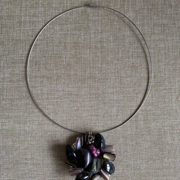 Circle Stone Necklace - Picture 2 of 4